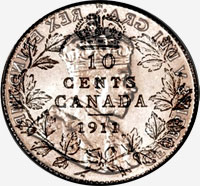 George V (1911 to 1936) - Reverse - Die clash