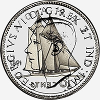 Georges VI (1937 to 1947) - Obverse - Die clash