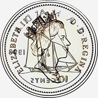 Elizabeth II (1993) - Obverse - Die clash