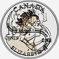 Elisabeth II (2001) - Avers - Coins entrechoqués