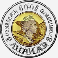 Elizabeth II (2000) - Obverse - Die clash