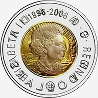 Elizabeth II (2006) - Obverse - Die clash