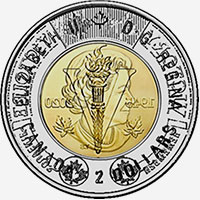 Elizabeth II (2020) - Obverse - Die clash