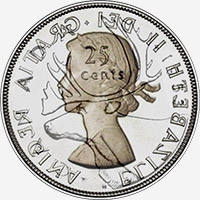 Elizabeth II (1953 to 1964) - Reverse - Die clash