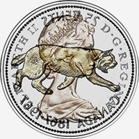 Elizabeth II (1967) - Avers - Coins entrechoqués