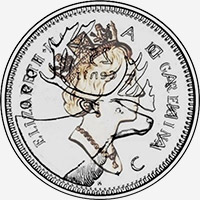 Elizabeth II (1990 to 2003) - Obverse - Die clash