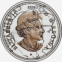 Elizabeth II (2005) - Obverse - Die clash