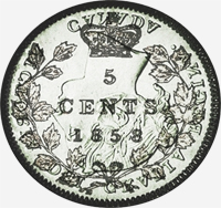 Victoria (1858) - Revers - Coins entrechoqués