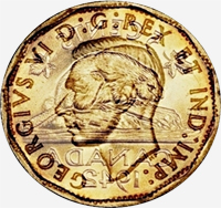 George VI (1942) - Obverse - Die clash