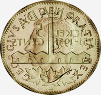 George VI (1951) - Avers - Coins entrechoqués