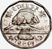 Elizabeth II (1953 à 1964) - Avers - Coins entrechoqués