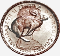 Elizabeth II (1967) - Obverse - Die clash