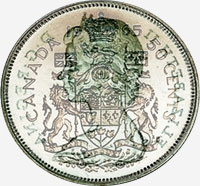 Élizabeth II (1965 à 1989) - Revers - Coins entrechoqués