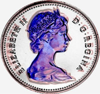 Élizabeth II (1977) - Obverse - Die clash