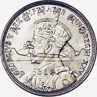 George V (1935) - Obverse - Die clash