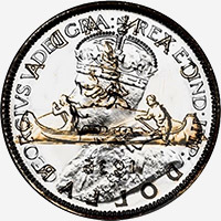 George V (1936) - Obverse - Die clash