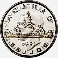 George VI (1937 to 1947) - Obverse - Die clash