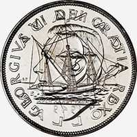 George VI (1949) - Avers - Coins entrechoqués