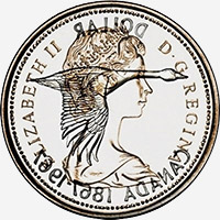 Elizabeth II (1967) - Obverse - Die clash