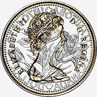 Elizabeth II (1970) - Obverse - Die clash