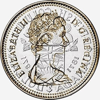 Elizabeth II (1971) - Obverse - Die clash