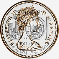 Elizabeth II (1974) - Obverse - Die clash