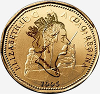 Elizabeth II (1995) - Obverse - Die clash