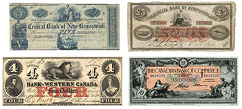 Early bank notes in Canada