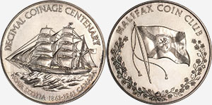 Halifax Coin Club Première Médaille Canada