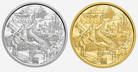 Pièces d'un kilo en or de 2 500 $ et d'un kilo en argent de 250 $ 2010 - Le 125<sup>e</sup> anniversaire de Banff