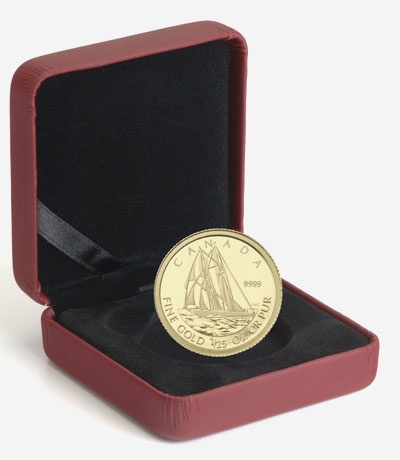 2012 1/25 OZ. GOLD COIN – THE BLUENOSE