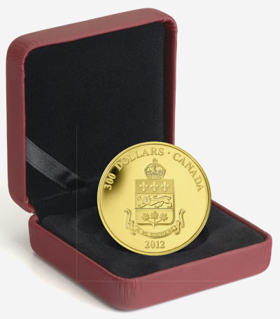 2012 $300 GOLD COIN – QUEBEC COAT OF ARMS