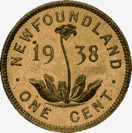 Newfoundland: Bronze Cent, 1938