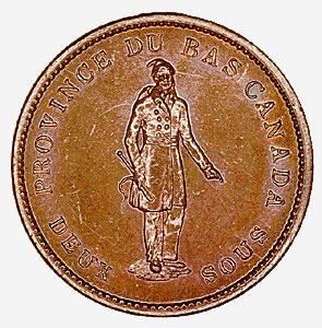 Two Sous (Habitant Penny), 1837