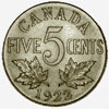 Canada, five cents, 1922