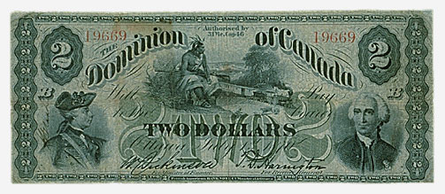 Dominion of Canada, $2, 1870