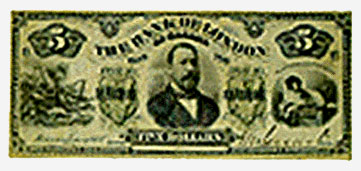 The Bank of London in Canada Five Dollars, 1883