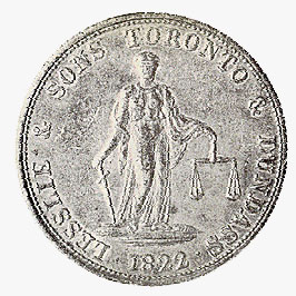 Jeton de 2 pence, 1822