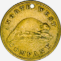 North West Company: Brass Token, 1820