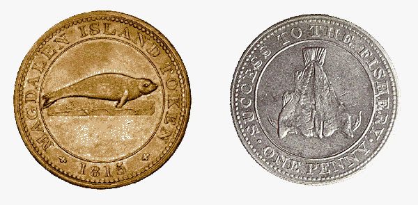 Penny token, 1815, (obverse and reverse)