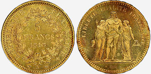 5 Francs 1848