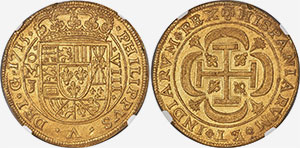 Mexique 8 Escudos 1715 Large rosettes