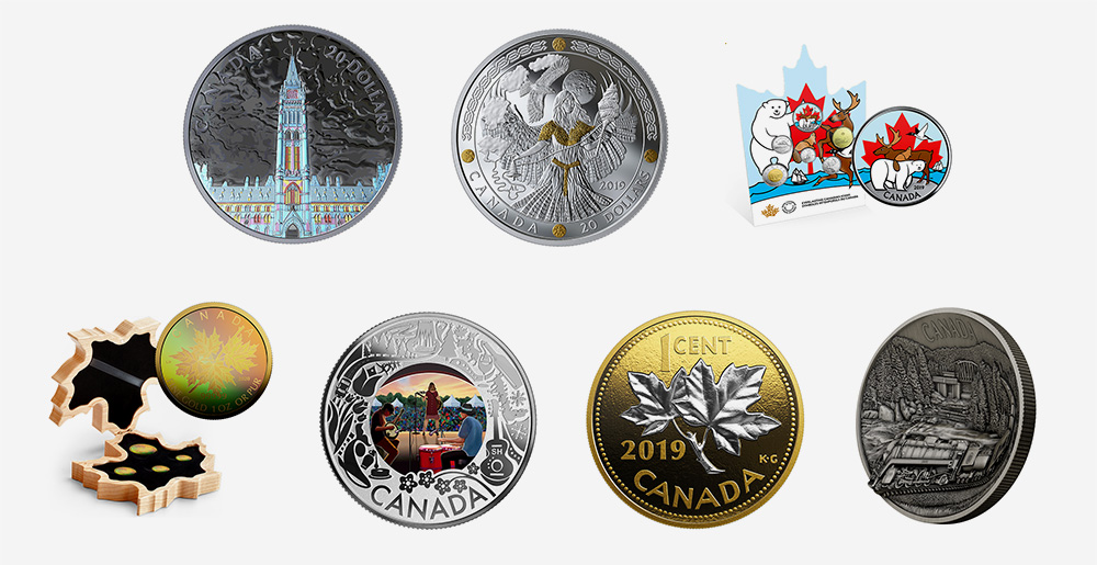 Royal Canadian Mint products - August 2019