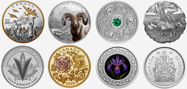 Produits de la Monnaie royale canadienne