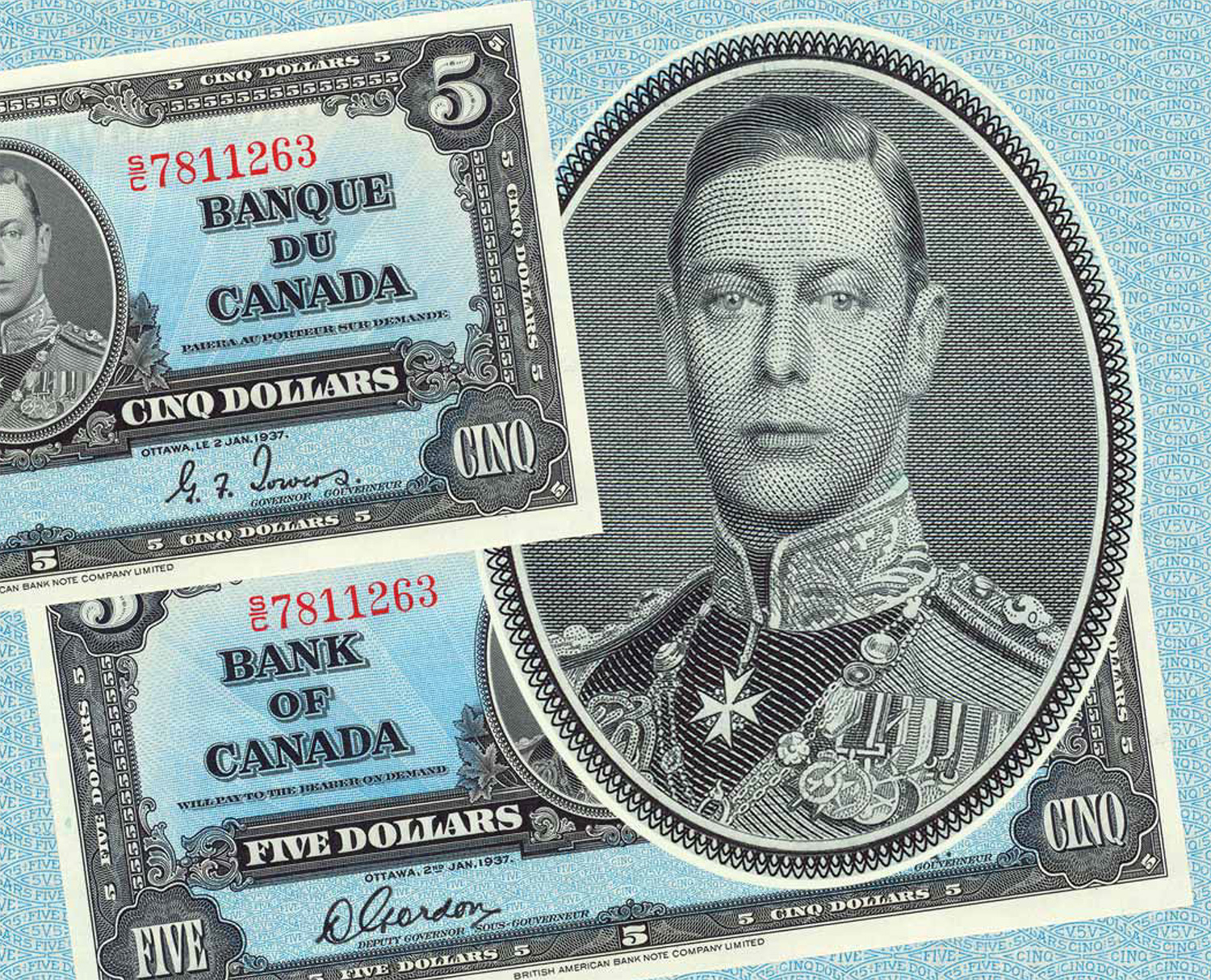 1937 Canada Circulated Pair of $1 Banknotes - Free Shipping USA - The Happy  Coin