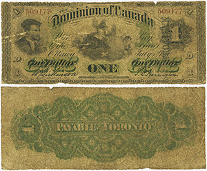 Dominion of Canada 1 dollar 1870 - Manitoba