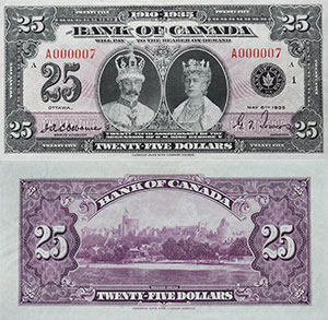 25 dollars 1935 - Canada