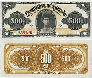 Dominion of Canada 500 dollars 1911