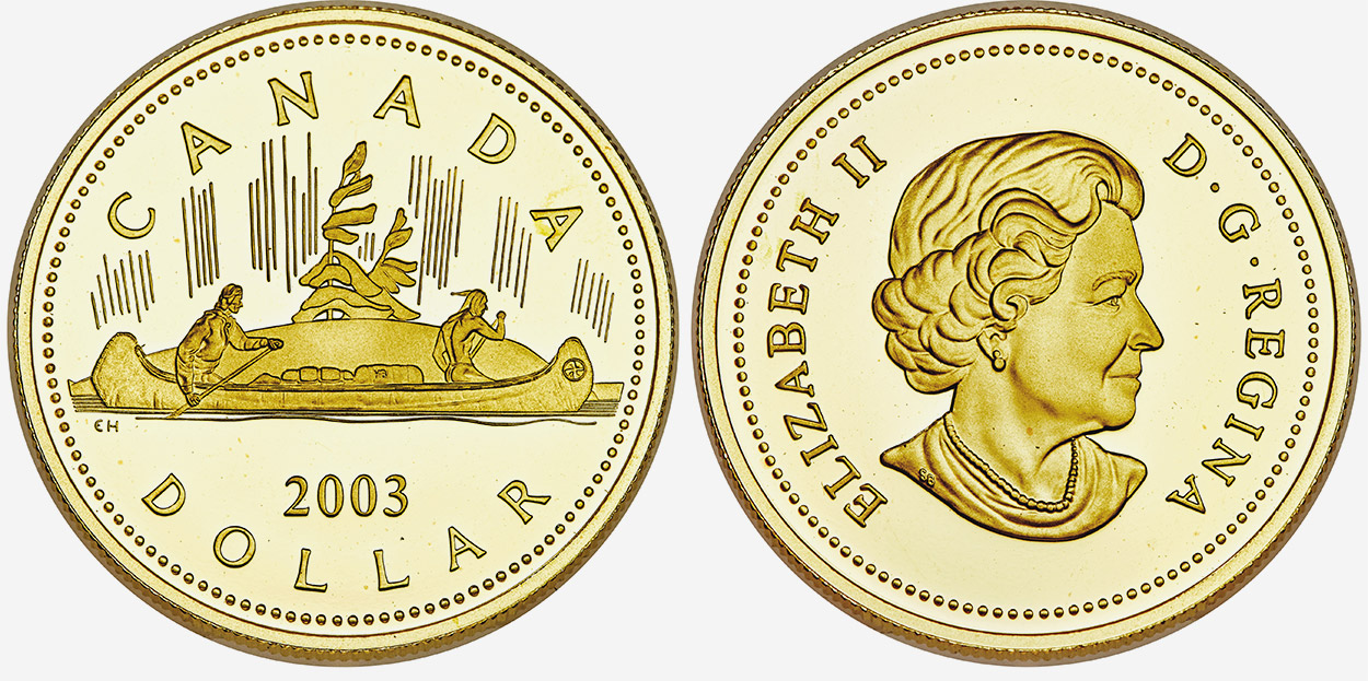 Royal Canadian Mint 2003 Coronation Proof Silver Canadian Dollar