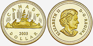 Gold 1 dollar 2003 - Canada